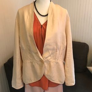 J. Jill linen summer blazer jacket size 18-20